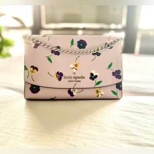 NWT Kate Spade Pansy Toss Print Convertible Crossbody